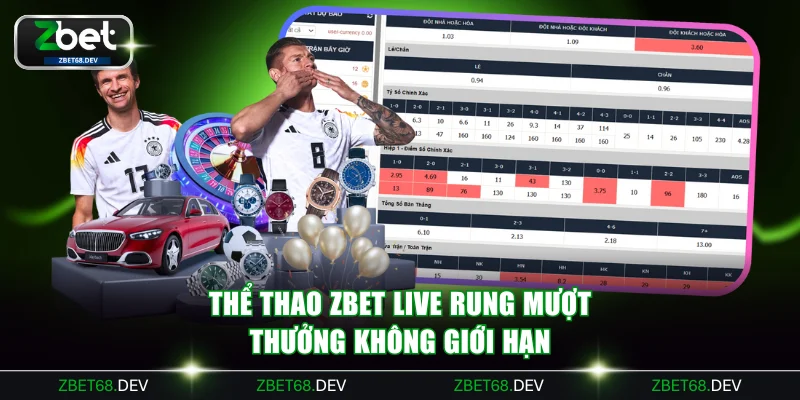 Thể Thao ZBET - Live Rung Mượt Thưởng Không Giới Hạn